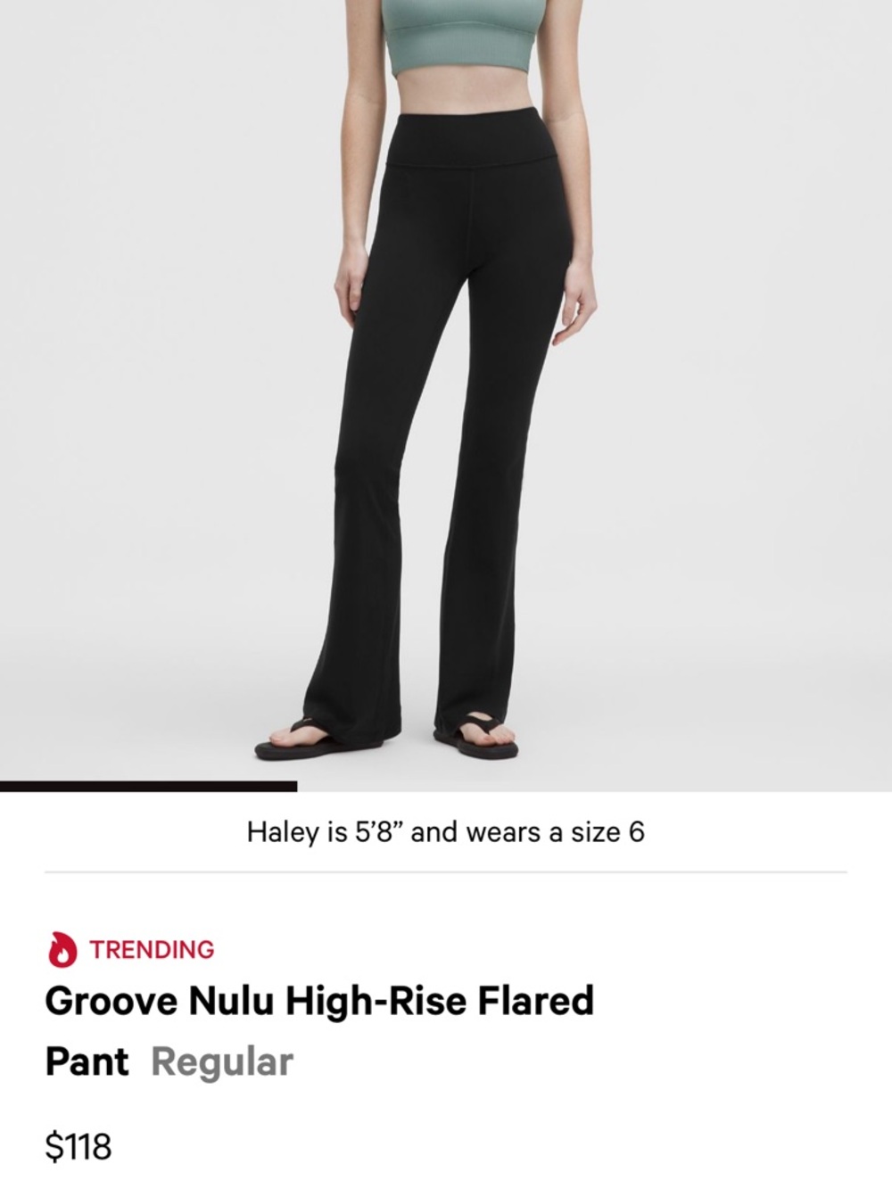 lululemon athletica Groove Nulu High-Rise Flared Pant - Black